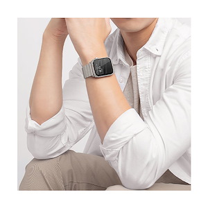 بند یونیک مدل Strova مناسب برای اپل واچ 42/44/45/49 میلی‌متری Uniq Strova Stainless Steel Band Silver - Apple Watch 45mm